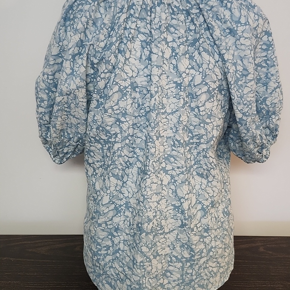 House Of Harlow 1960 Martine Seafoam Puff Short Sleeve Shirt Small Revolve - Picture 3 of 7